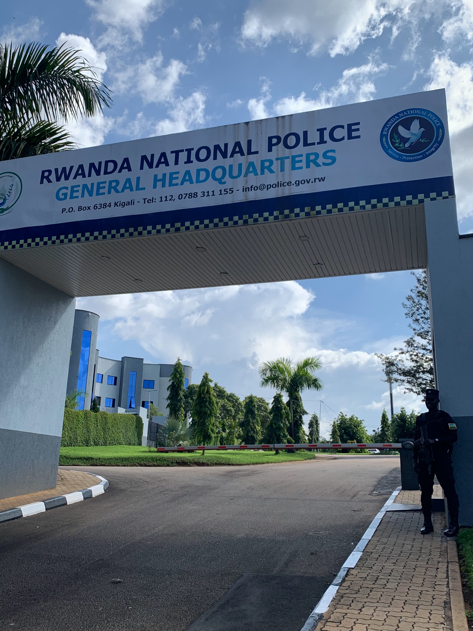 Rwanda National Police General Headquarters modern building entrance